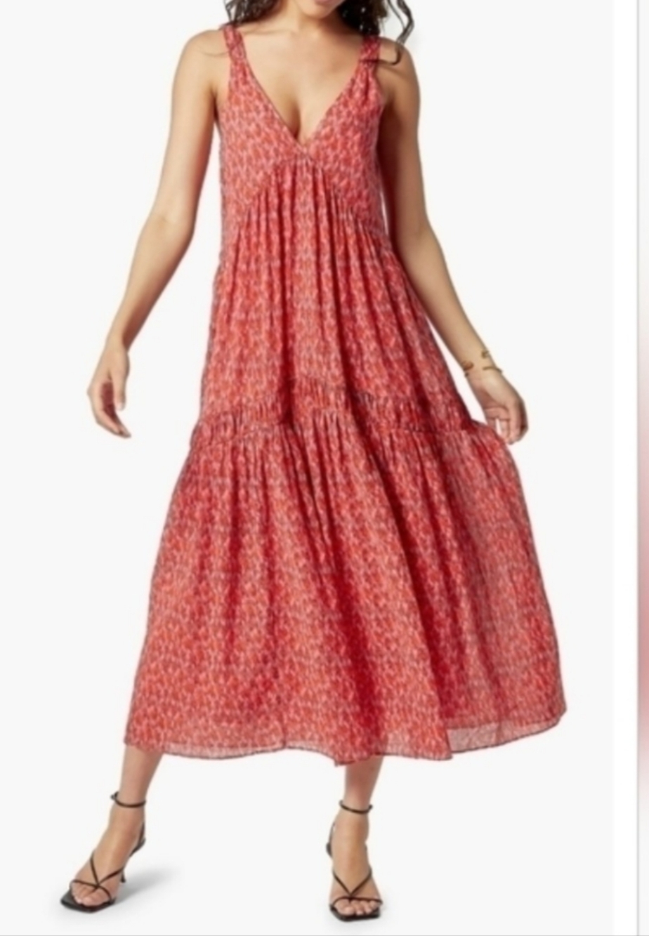 REVOLVE Joie Summer floral feminine Maxi dress summer sundress Med Cotton